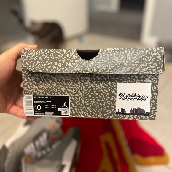 Air Jordan 3 Cool Grey size 10 Brand new with receipt! - Picture 16 of 16